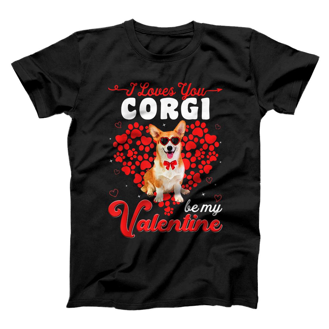 Corgi Valentines Day Tee Funny Dog Valentine Gift T-Shirt