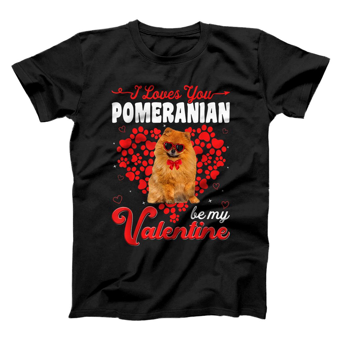 Pomeranian Valentines Day Tee Funny Dog Valentine Gift T-Shirt