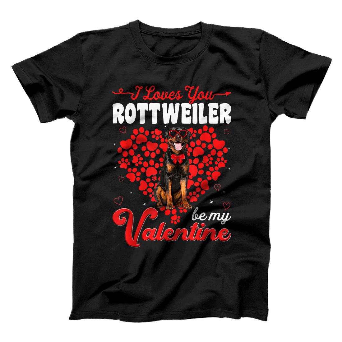 Rottweiler Valentines Day Tee Funny Dog Valentine Gift T-Shirt