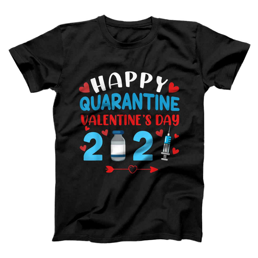 Happy Valentine's Day 2021 Quarantine Valentines Day Mask T-Shirt