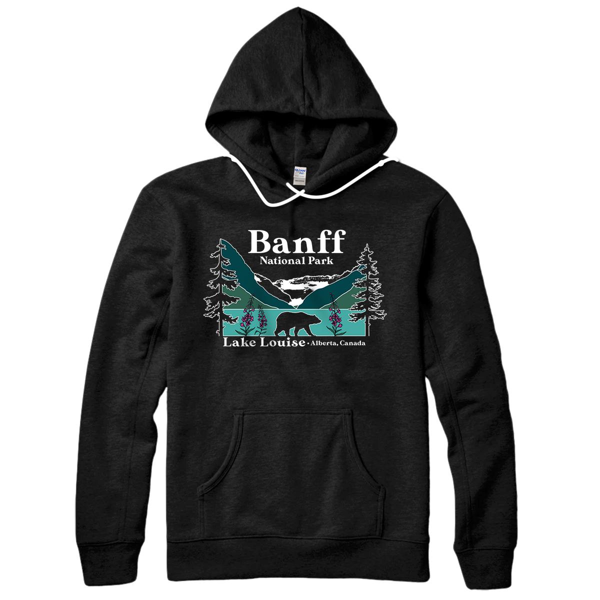 Personalized Lake Louise Alberta Banff National Parks Canada Bear Pullover Hoodie