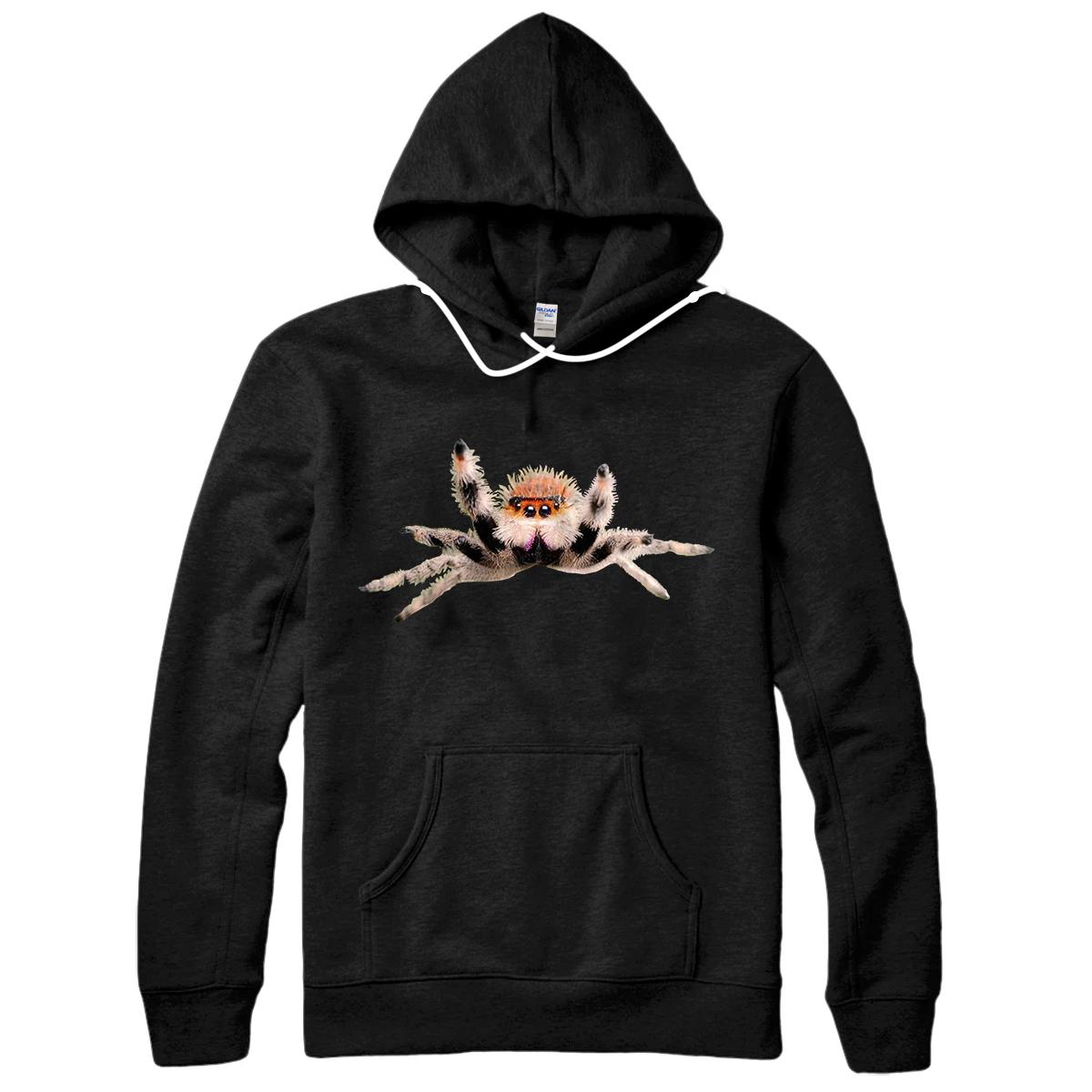 Personalized Jumping Spider Arachnid Cute Pet Spider Pullover Hoodie