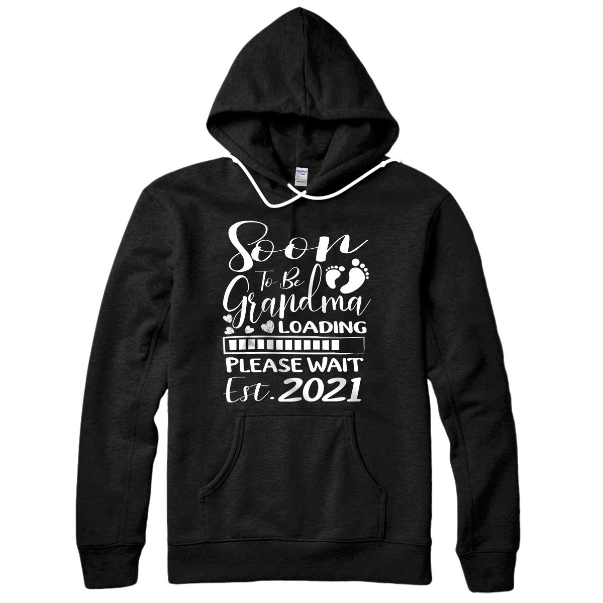 Personalized Soon To Be Grandma Est.2021 Pregnancy Announcement Gift Pullover Hoodie