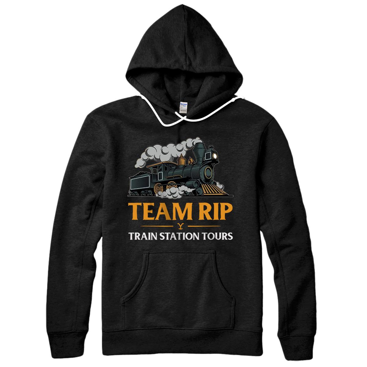 Personalized Team-Rip Train Station Tours Yellowstone Pullover Hoodie