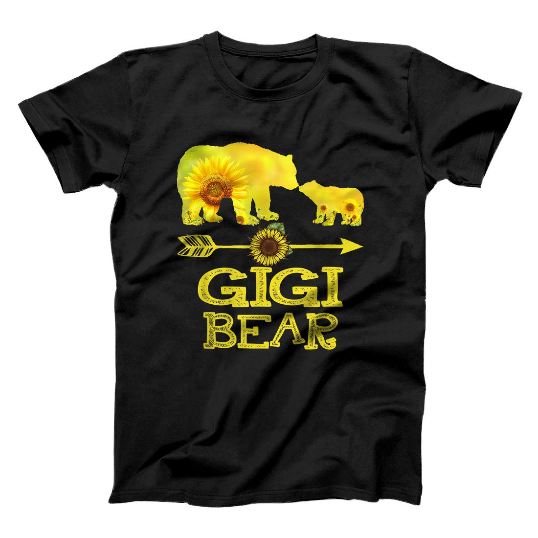 Gigi Bear Mothers Day Sunflower Family Gift T-Shirt