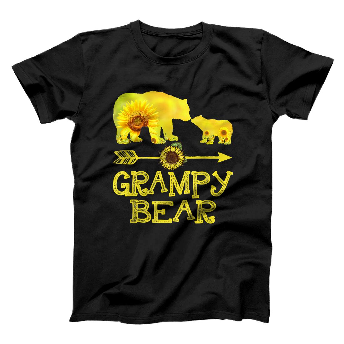 Grampy Bear Mothers Day Sunflower Family Gift T-Shirt