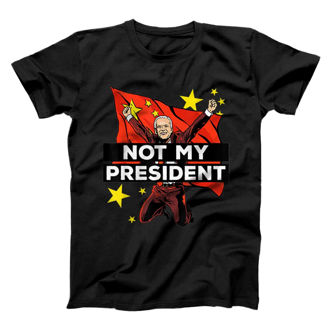 Personalized Joe Biden Not My President Anti Joe Biden China Cheerleader T-Shirt