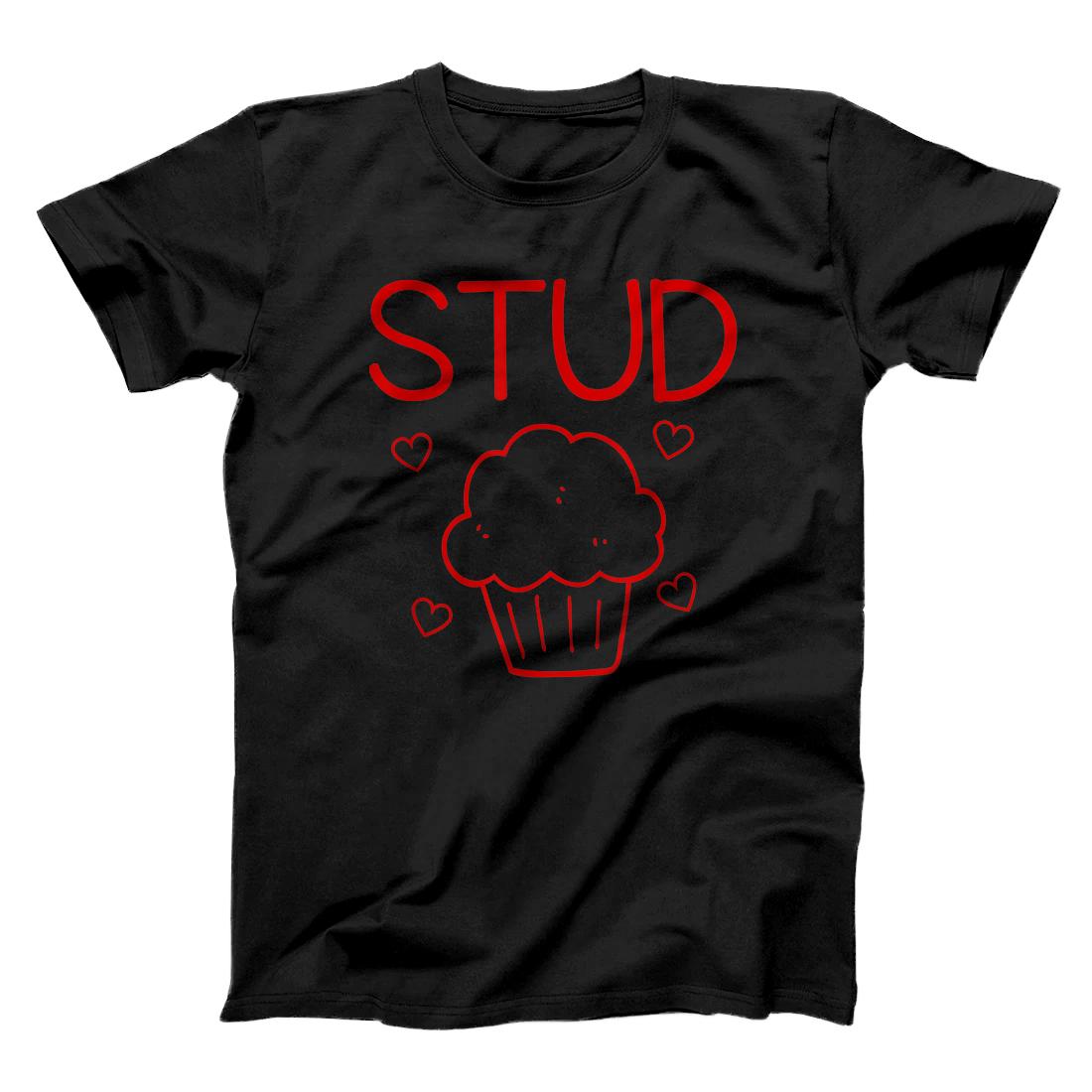 Personalized Stud Muffin Boys Valentine's Day Funny Heart Kids Love T-Shirt
