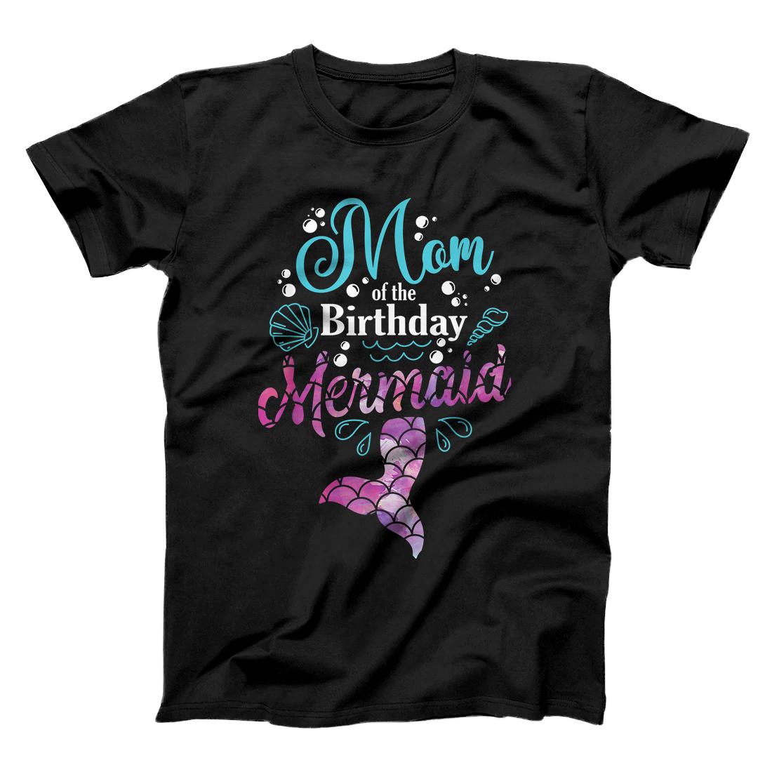 Personalized Mom Of The Birthday Mermaid Birthday Party Mermaid Mother T-Shirt