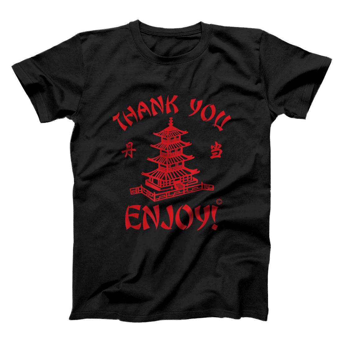 Personalized Thank You Enjoy! Chinese Takeout Men's Women's T-Shirt