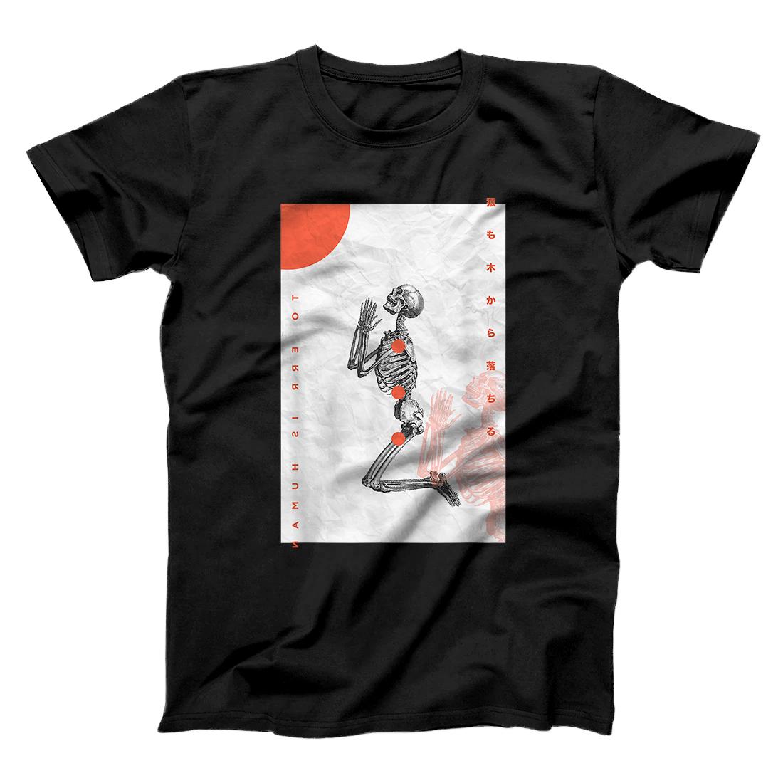Personalized Skeleton Tokyo Japanese Streetwear Aesthetic Street Graphic T-Shirt