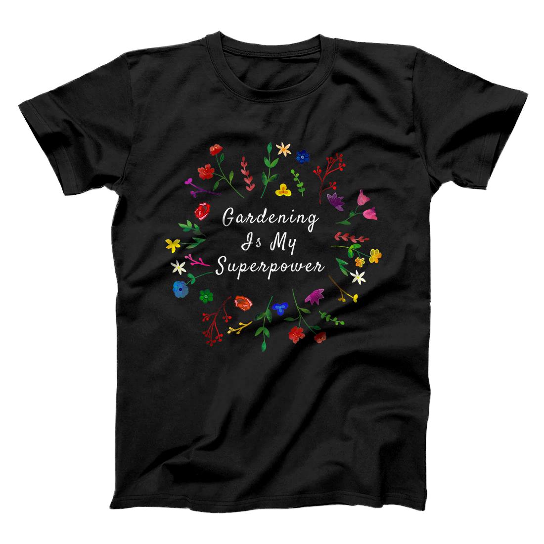 Personalized Gardening Is My Superpower Funny Garden Gift Gardener T-Shirt