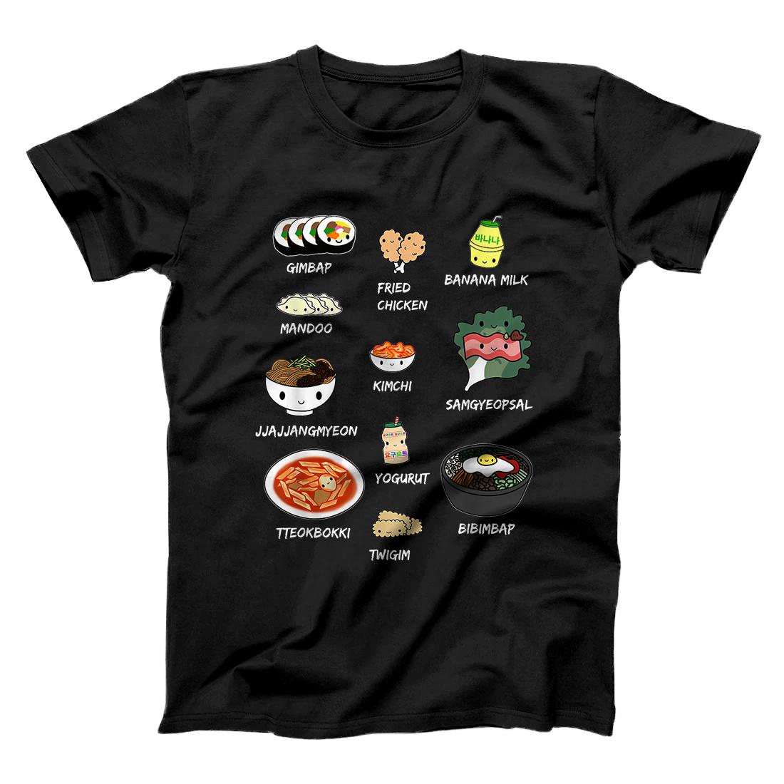 Personalized Cute Korean Food Shirt, Bibimbap and Korean Aesthetic Kawaii T-Shirt