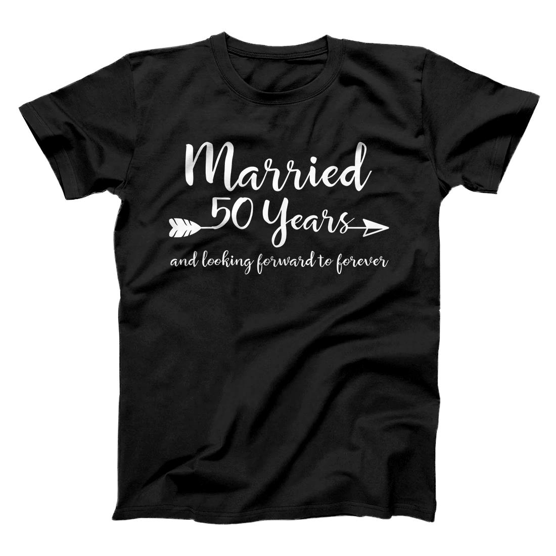 Personalized 50th Wedding Anniversary Gift Him Her Couples Fiftieth Year T-Shirt