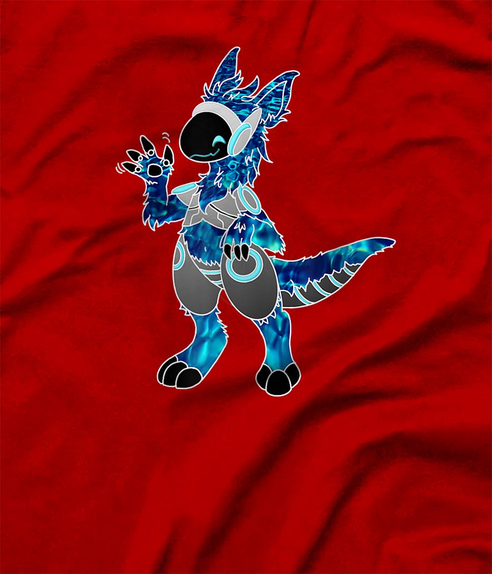  Protogen Fursuit Furry with blue pattern Fursona T