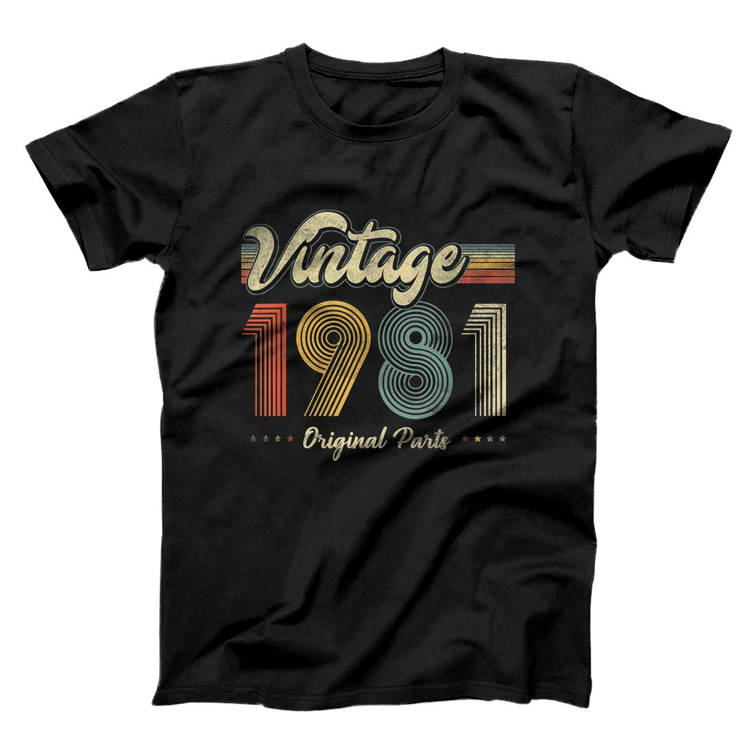 Vintage Birthday Original Part 1981 39th Birthday Men women T-Shirt