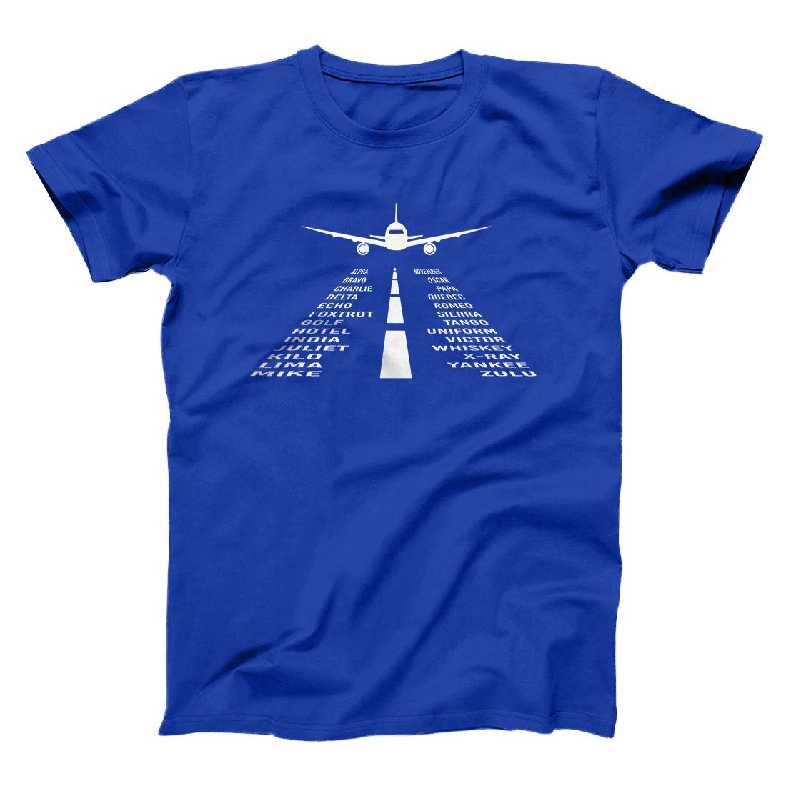 Personalized Phonetic Alphabet T-Shirt | Pilot Airplane Shirt - All ...