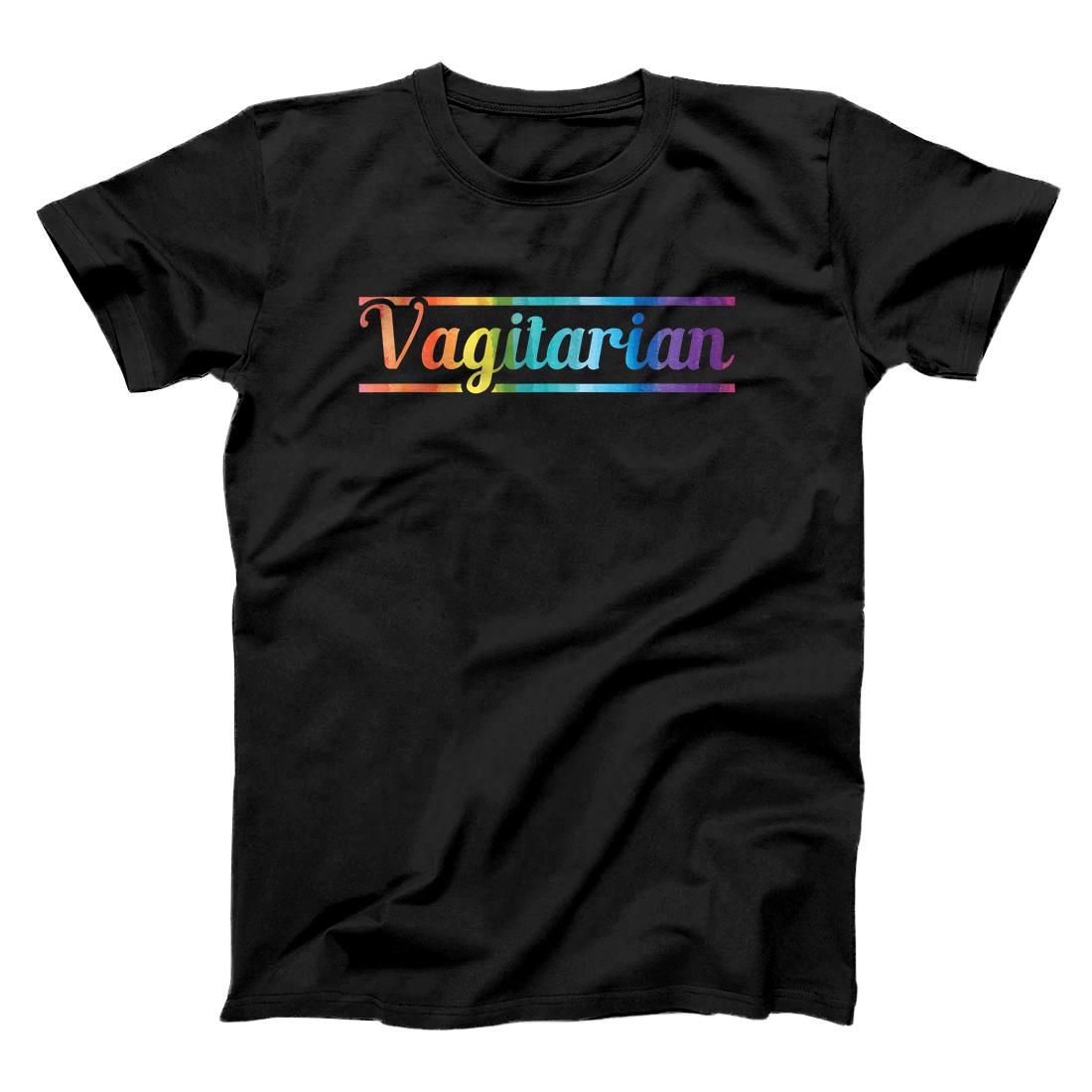 Personalized Funny Vagitarian Lesbian Gay Couple Valentine's Day LGBT T-Shirt