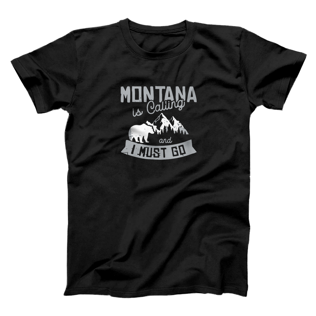 Personalized Montana Is Calling Big Sky Grizzly Wilderness Adventure T-Shirt
