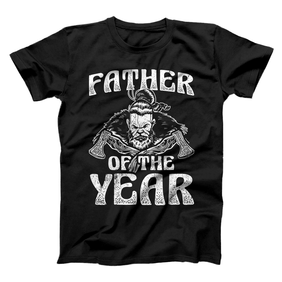 Personalized Mens Father of The Year Father's Day Germanic Viking Gift T-Shirt