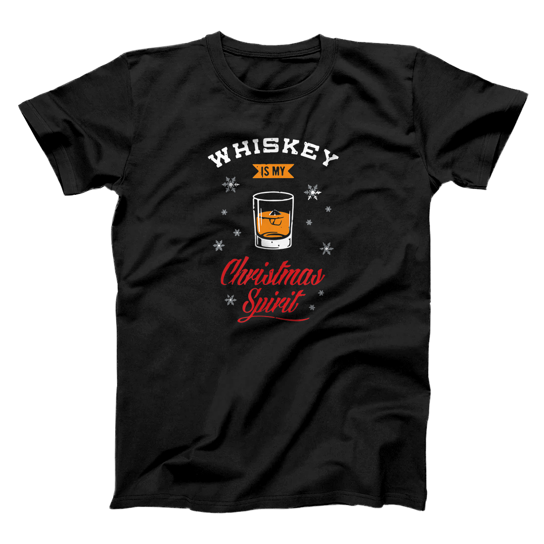 Whiskey Is My Christmas Spirit Scotch Ugly Christmas Sweater T-Shirt