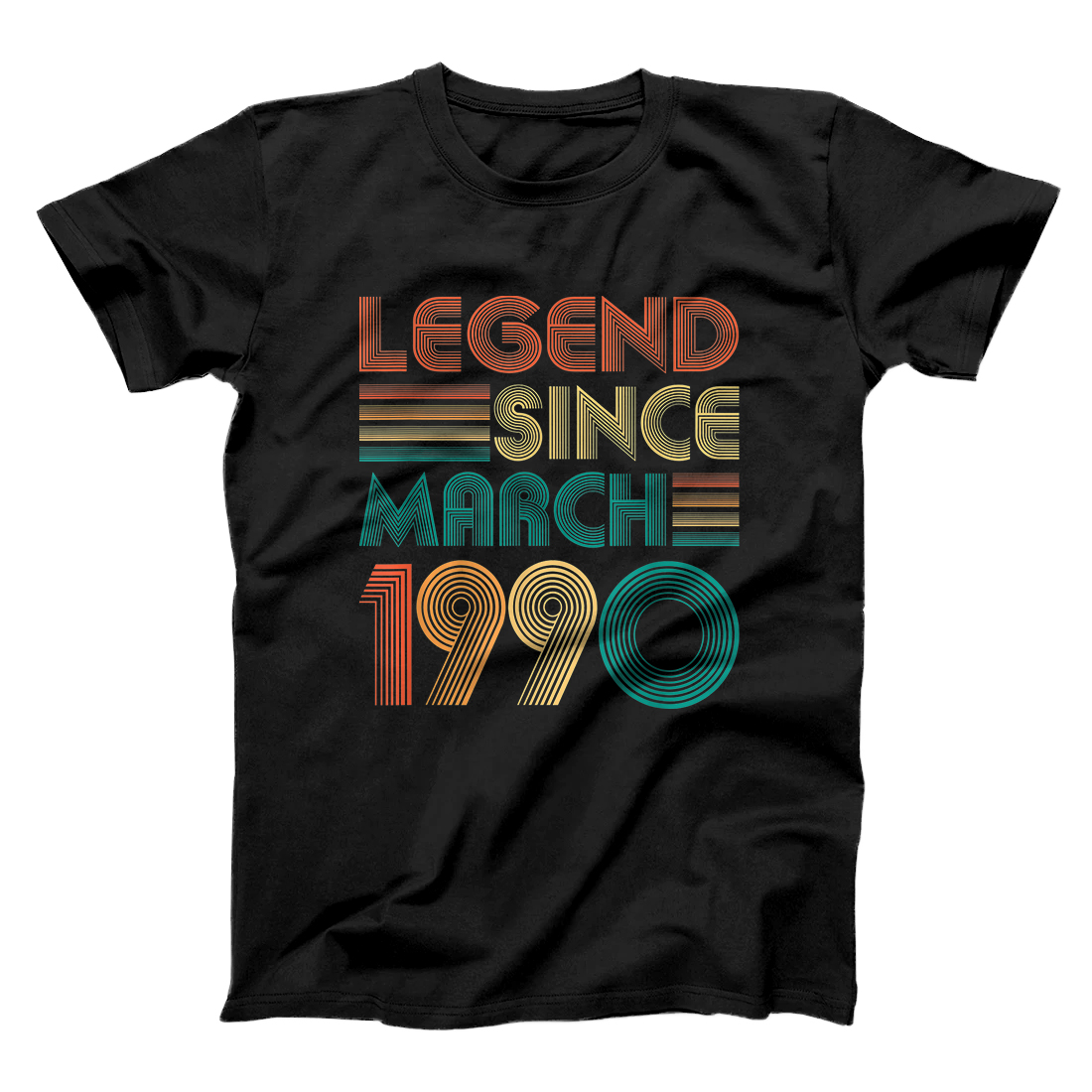 Personalized Legend Since March 1990 Gifts 31st Birthday 31 Years Old T-Shirt
