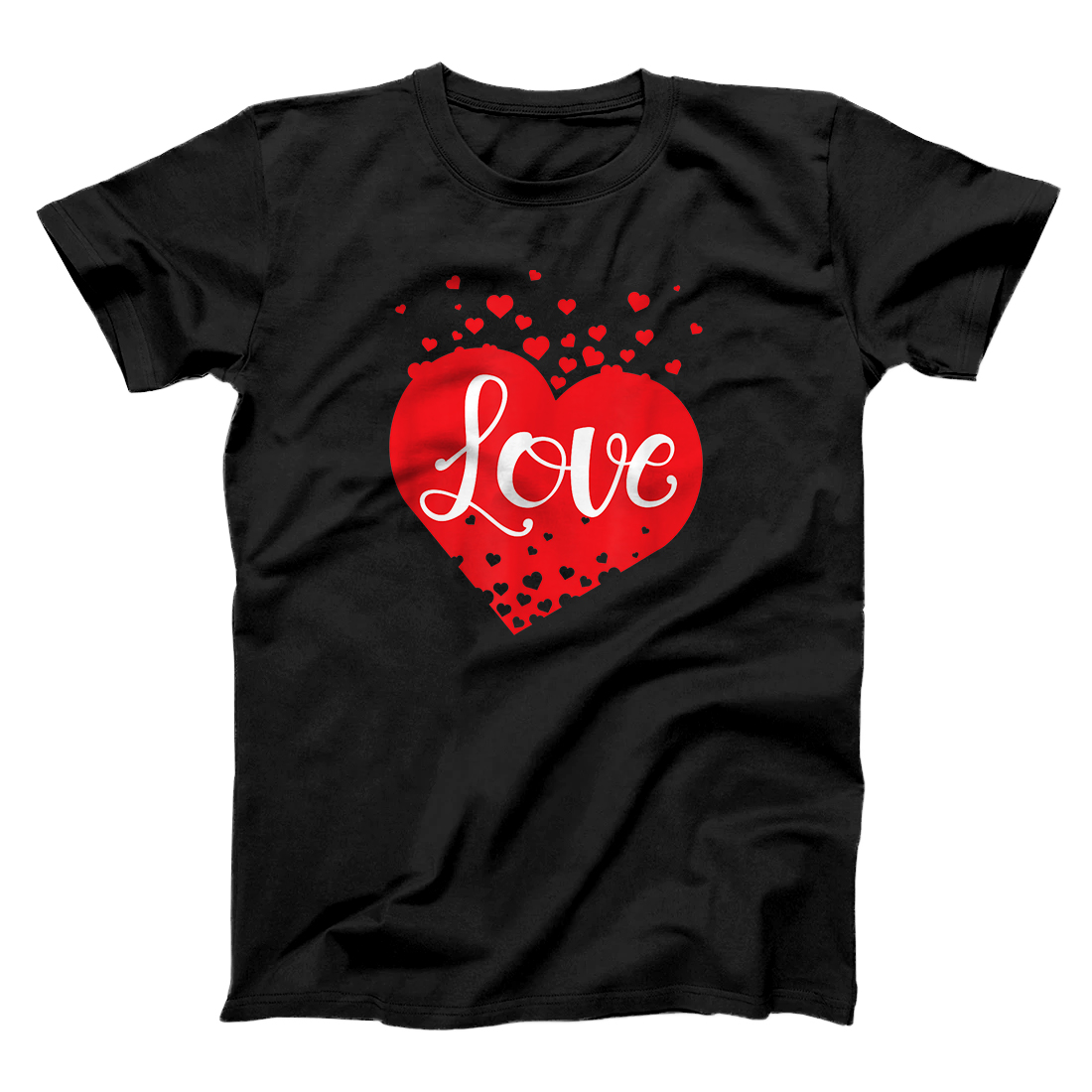 Personalized Love Heart Bubbles Valentine T-Shirt - All Star Shirt