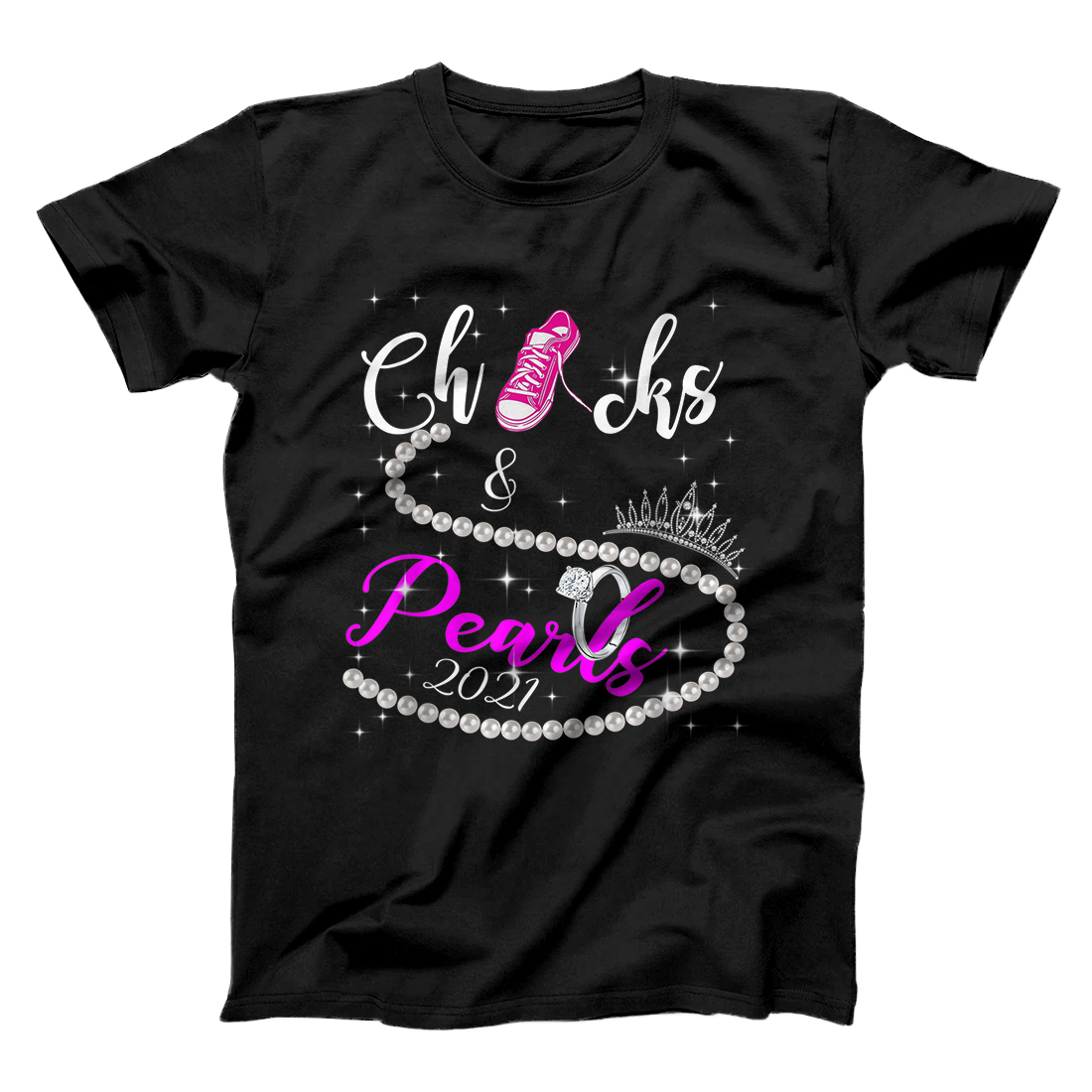 Chucks and Pearls. Trending T-Shirt