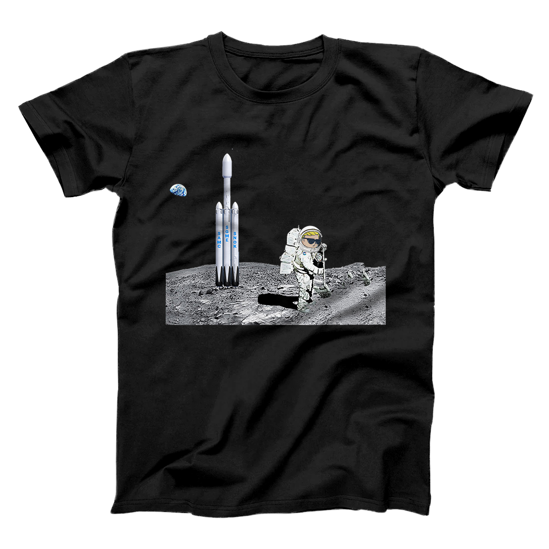 Personalized To The MOON GME AMC NOK Wallstreetbets Reddit T-Shirt