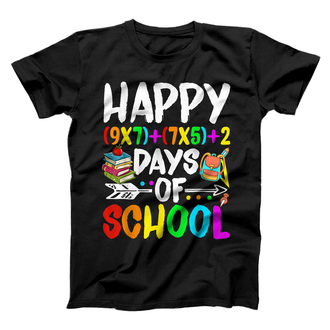 Personalized Happy 100th Day Of School Math Formula Teacher Student T-Shirt