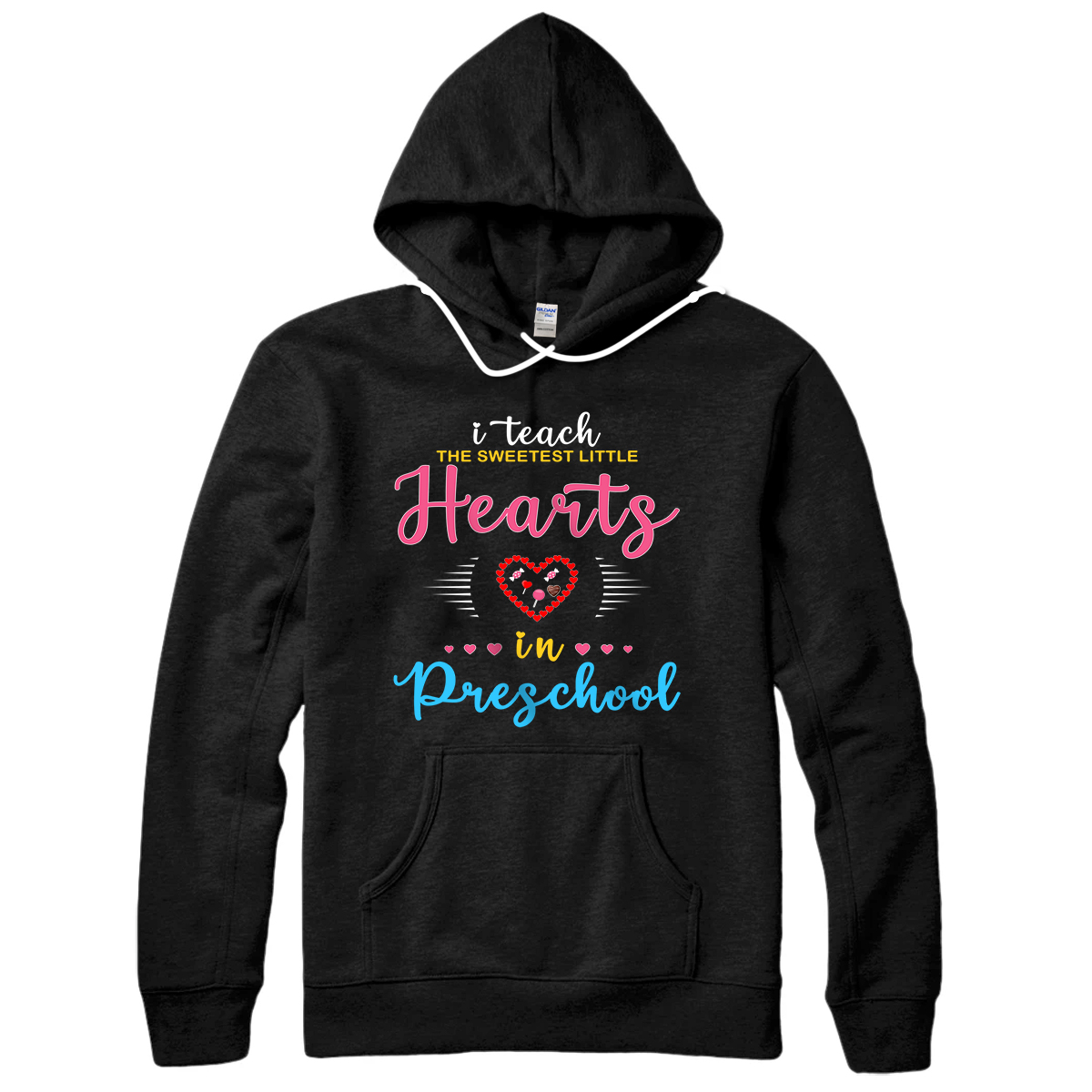 Personalized Valentines Day Preschool Teacher For Teachers In Love Gift Pullover Hoodie