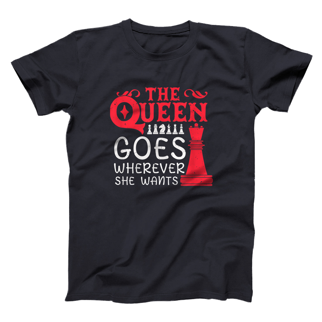 Personalized Queen Chess Piece Quote Chess Player Gift Chess T-Shirt ...