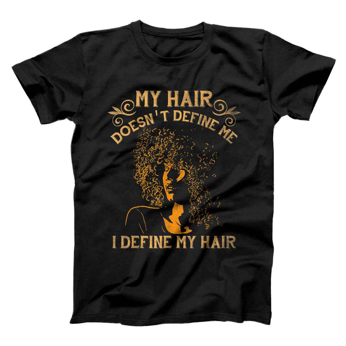 Natural Hair For Black Women Defined Curls Natural Afro T-Shirt