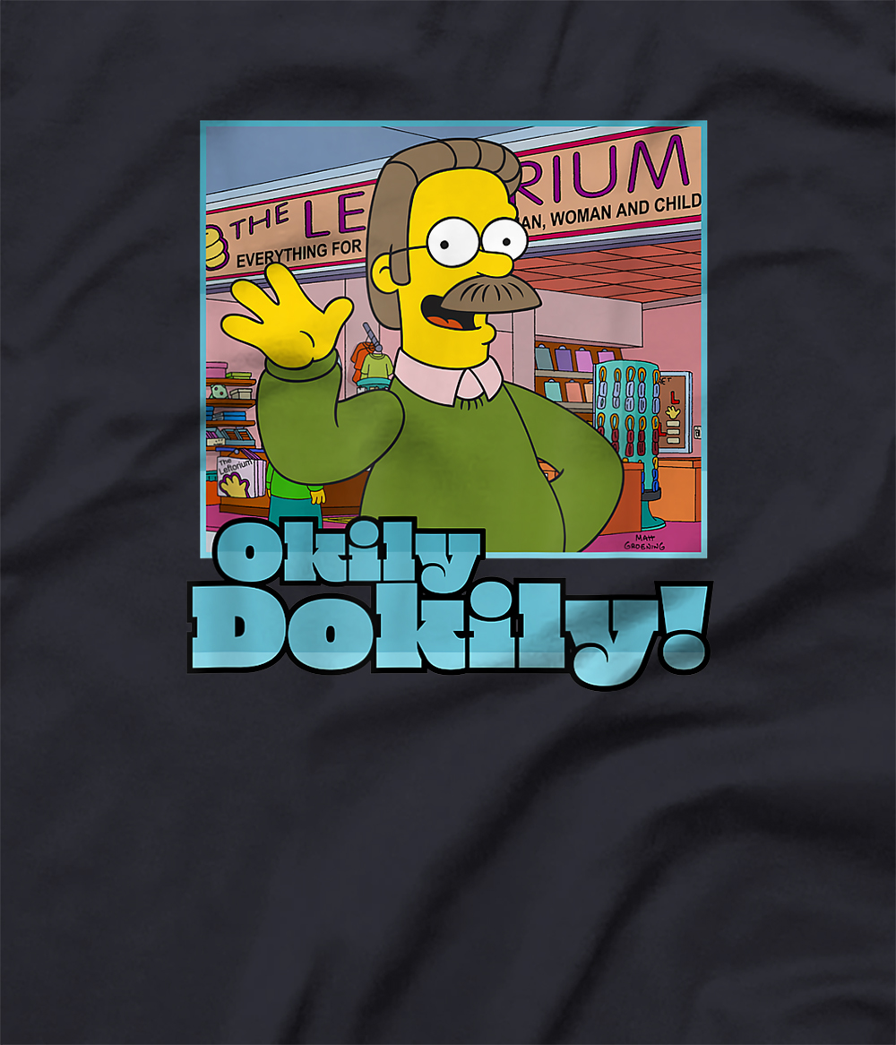 Personalized The Simpsons Ned Flanders Okily Dokily T-Shirt - All Star ...