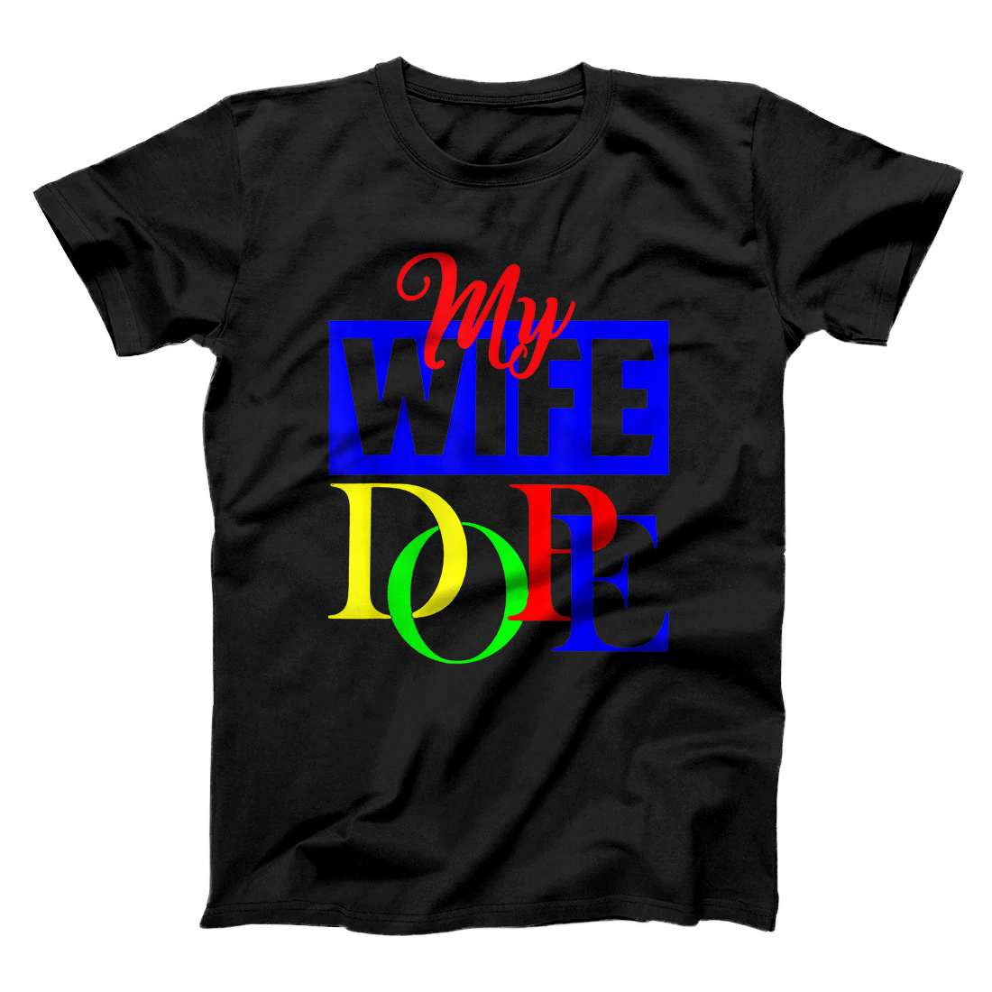 Personalized My Wife is Dope Black Family Loves Valentine's Day Couple T-Shirt