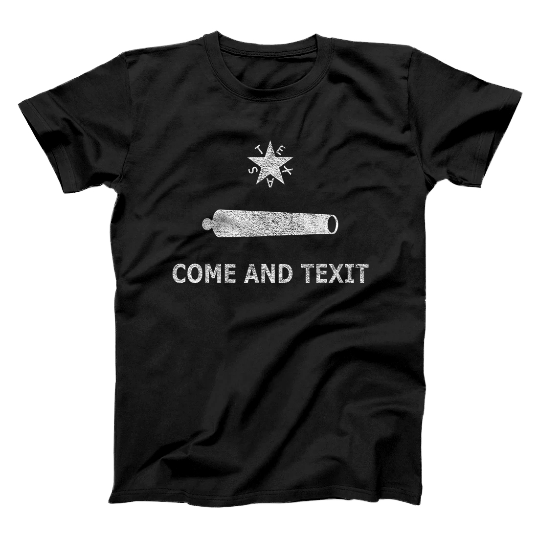 TEXAS COME AND TEXIT FLAG ZAVALA STAR BATTLE OF GONZALES T-Shirt