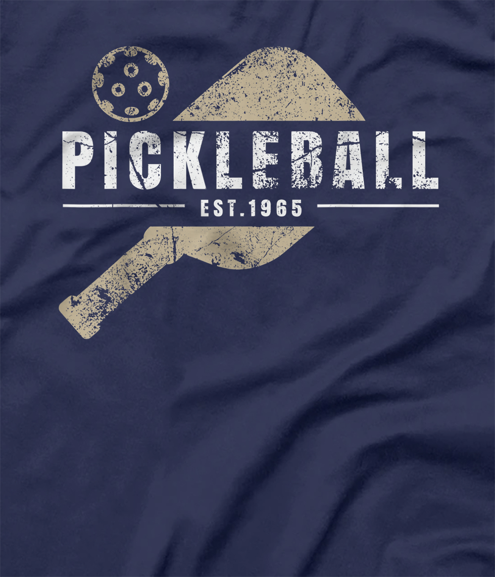 Personalized Pickleball Est Vintage Distressed Apparel T-Shirt - All ...