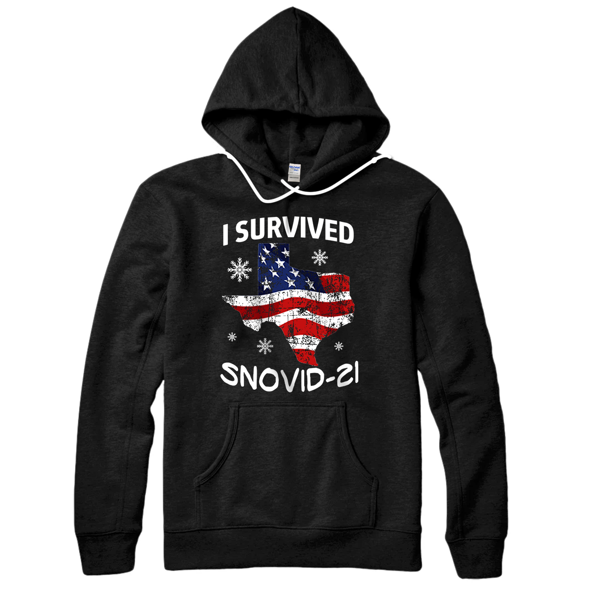 Personalized I survived snovid-21 Snow Ice Outage Pullover Hoodie