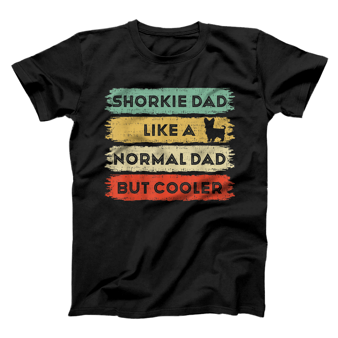 Mens Shorkie Dad Father's Day Shirt-Shorkie Breed T-Shirt