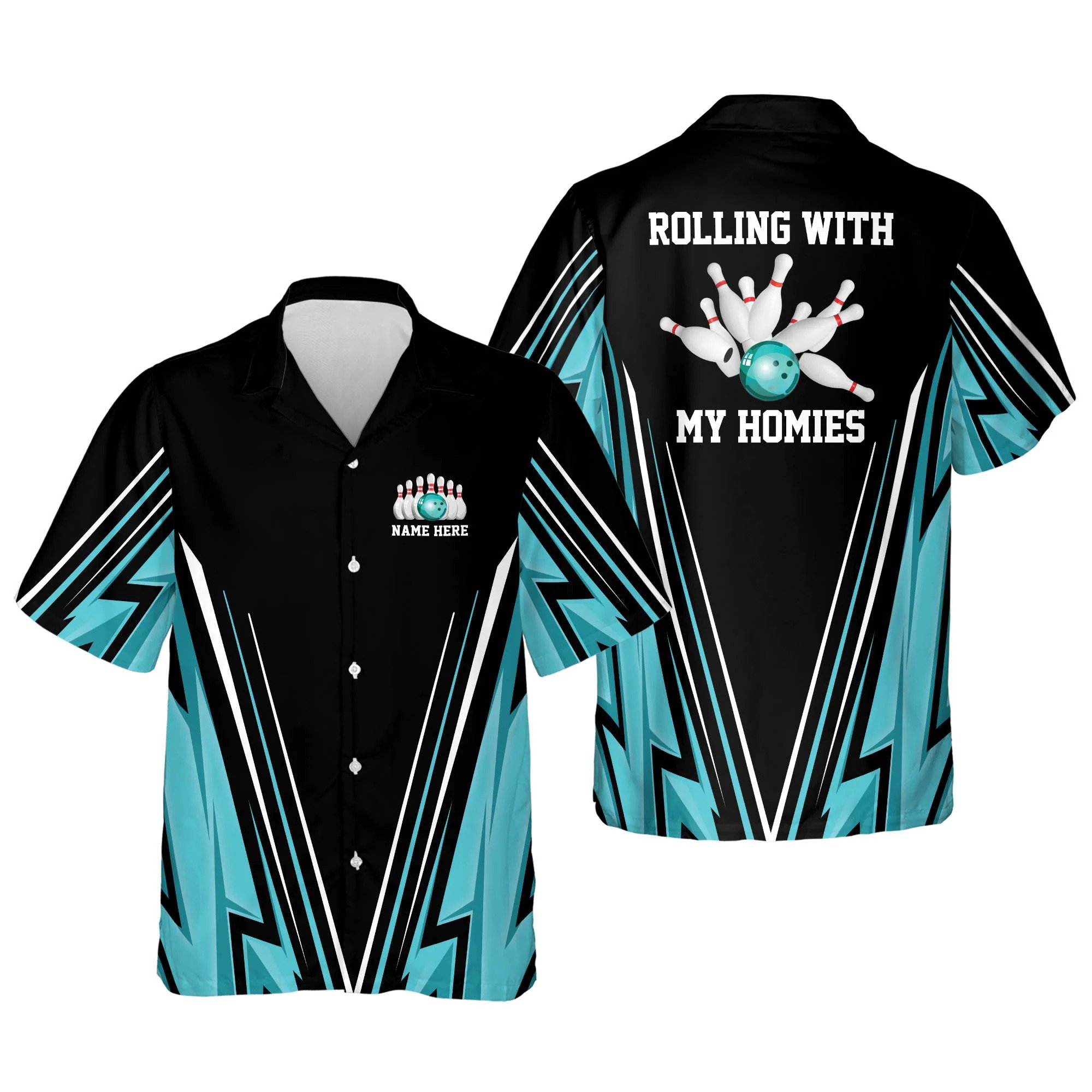 Personalized Bowling Hawaiian Shirt For Men, Women