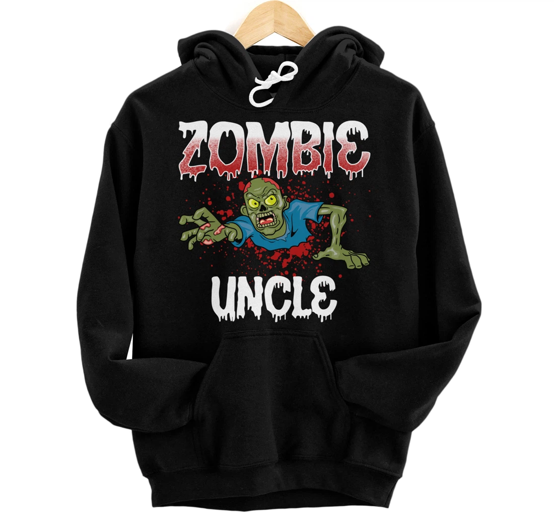 Personalized Zombie Uncle Matching Family Halloween Pullover Hoodie