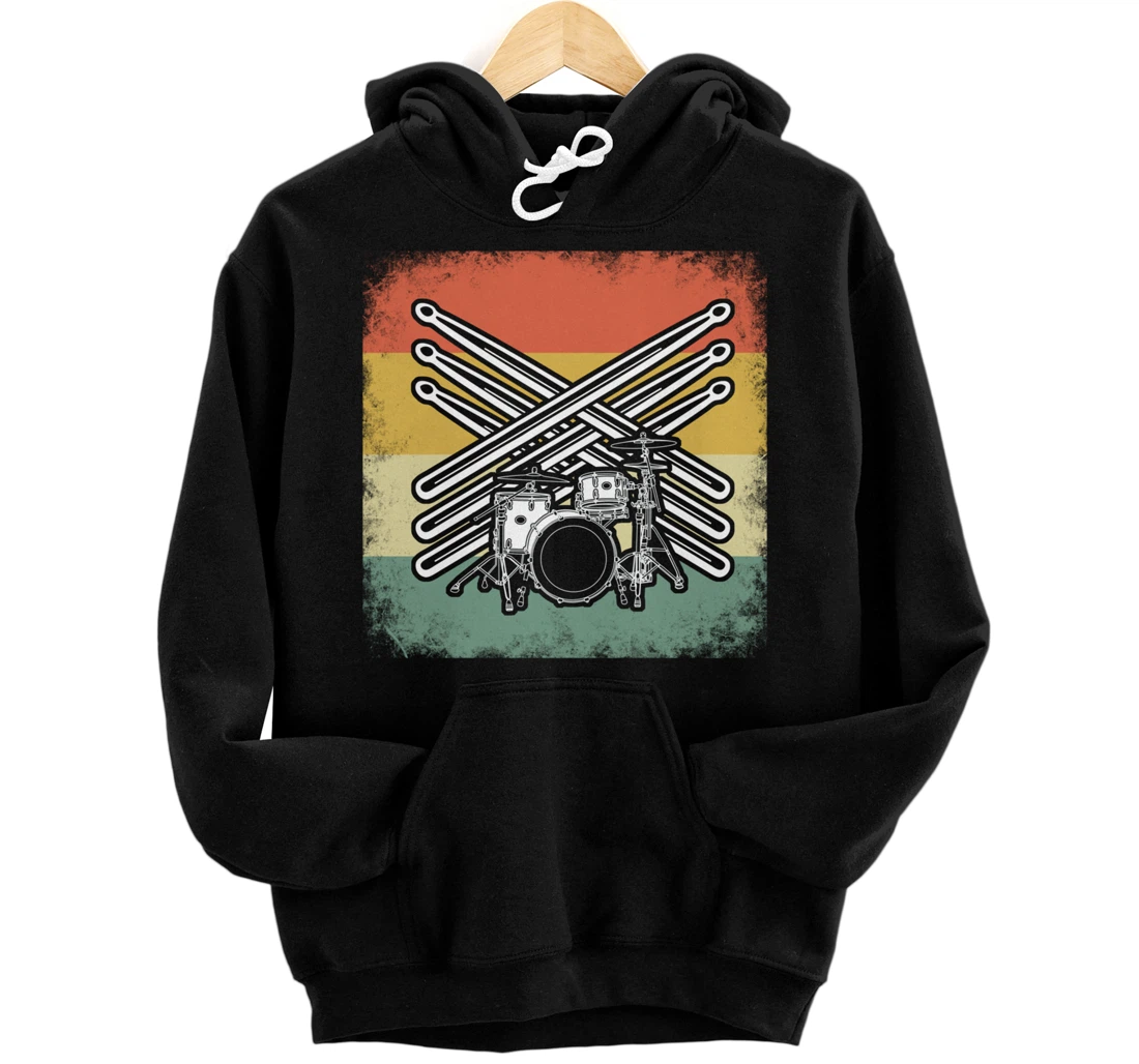 Personalized Drumsticks Drummer – Drumset, Drums Pullover Hoodie