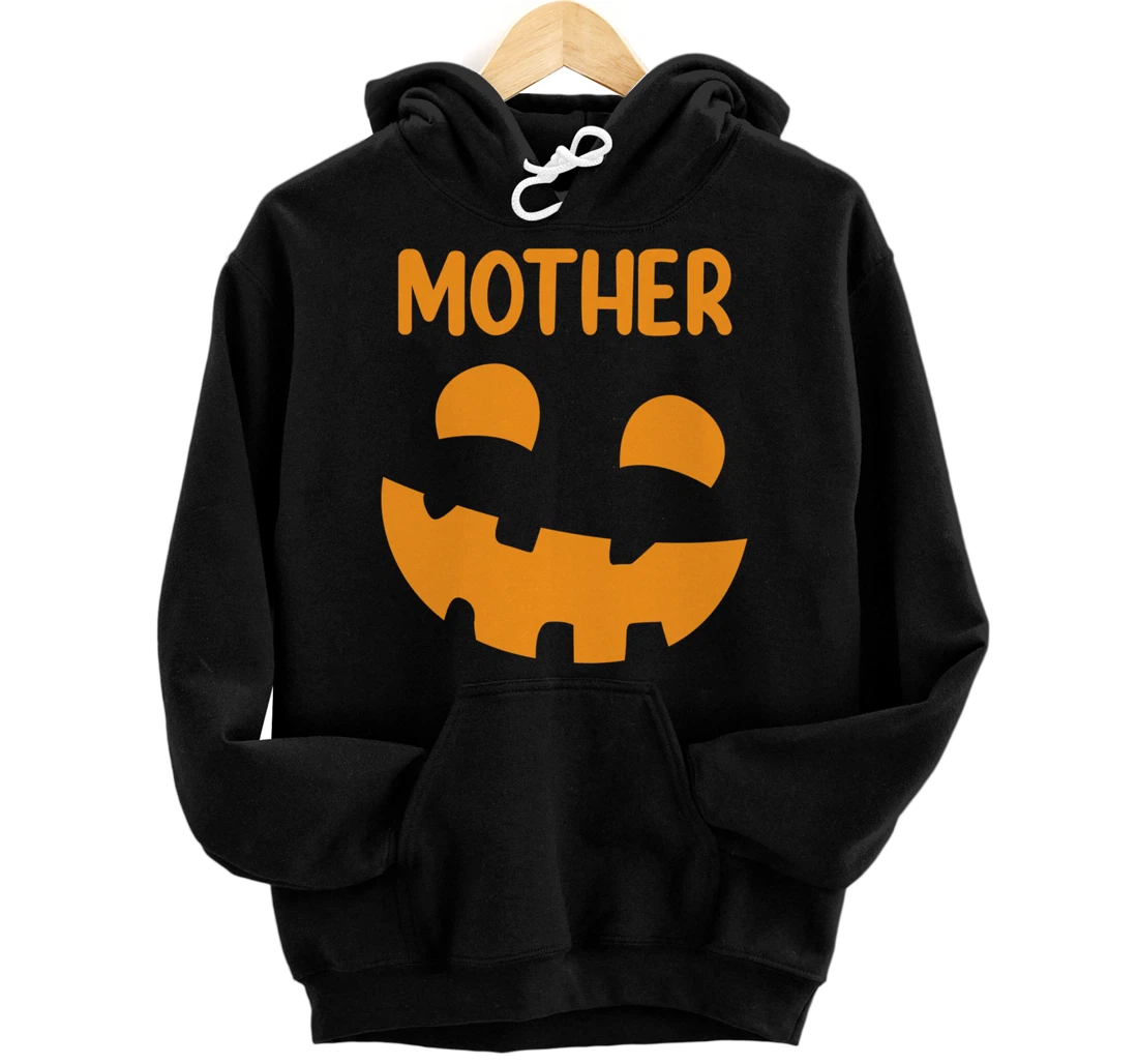 Personalized Scary Pumpkin Mother Matching Family Halloween Pullover Hoodie