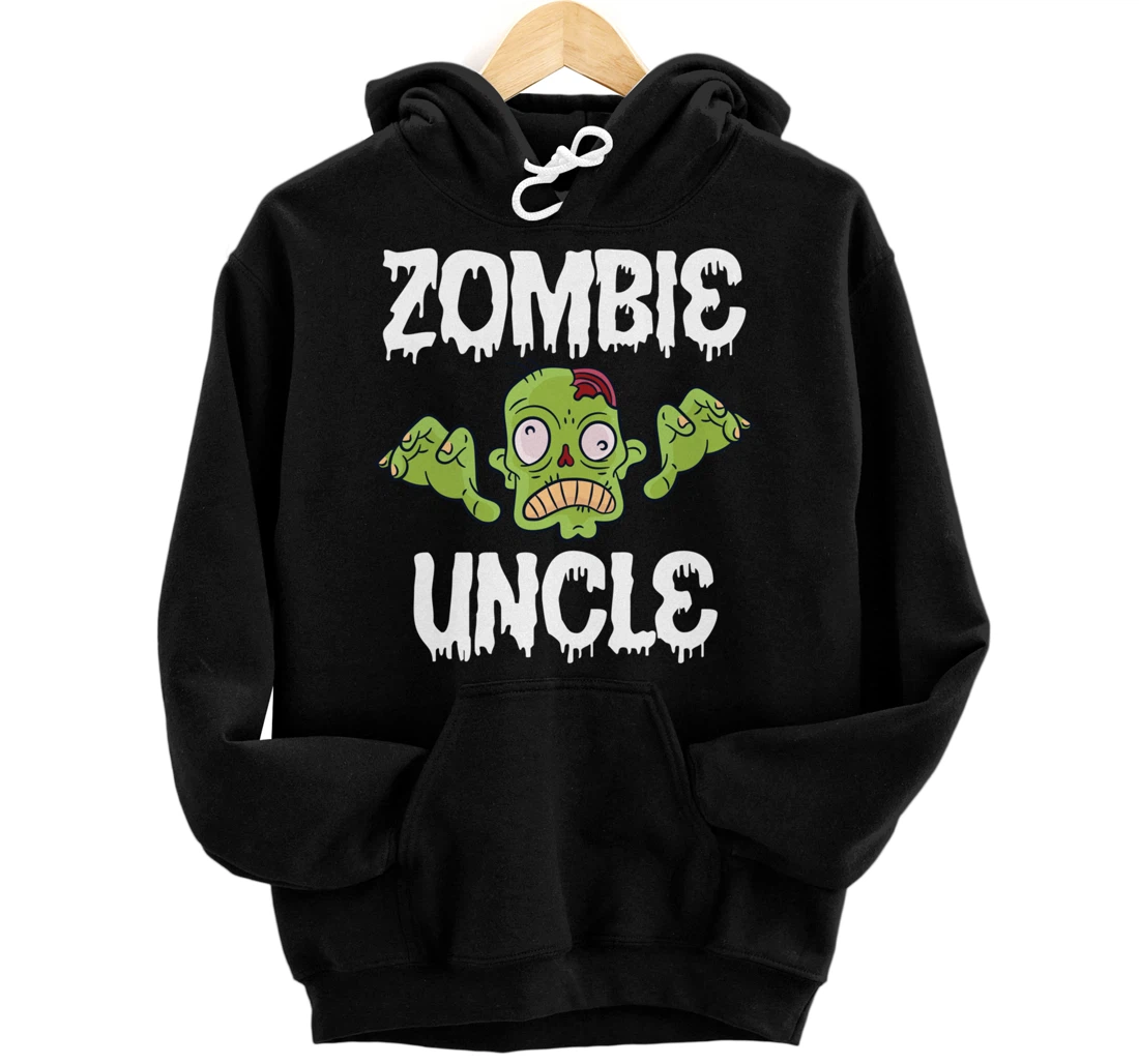 Personalized Zombie Uncle Matching Family Halloween Pullover Hoodie