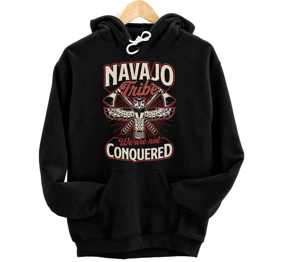 Personalized Navajo Tribe We Are Not Conquered Native American Indigenous Pullover Hoodie