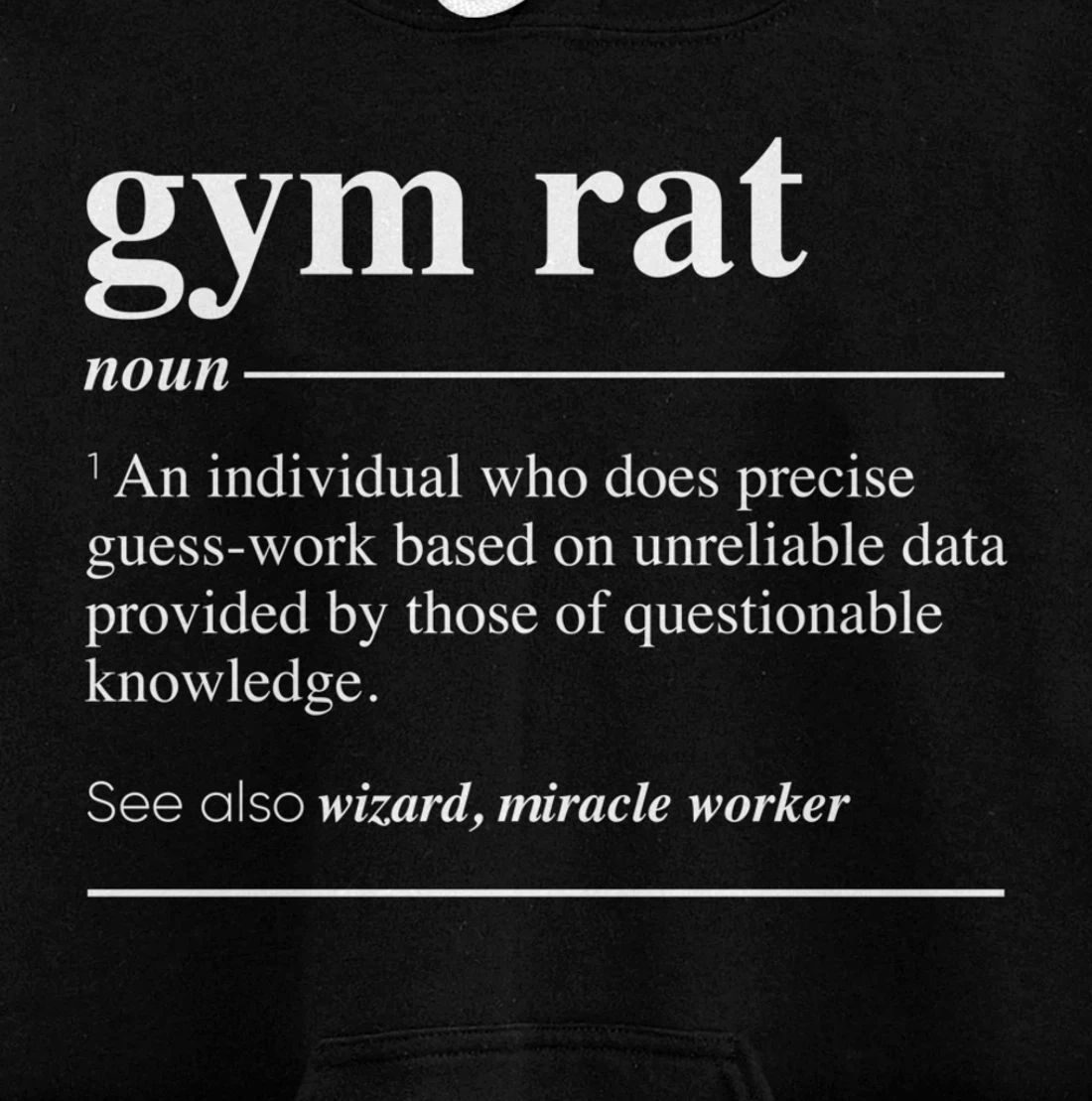 Personalized Gym Rat Definition Funny Noun Pullover Hoodie - All