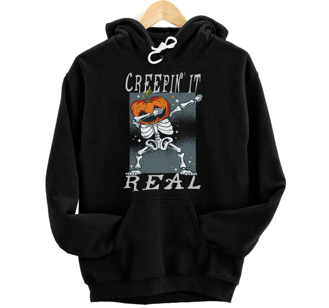 Personalized Creepin' It Real - Halloween Pullover Hoodie