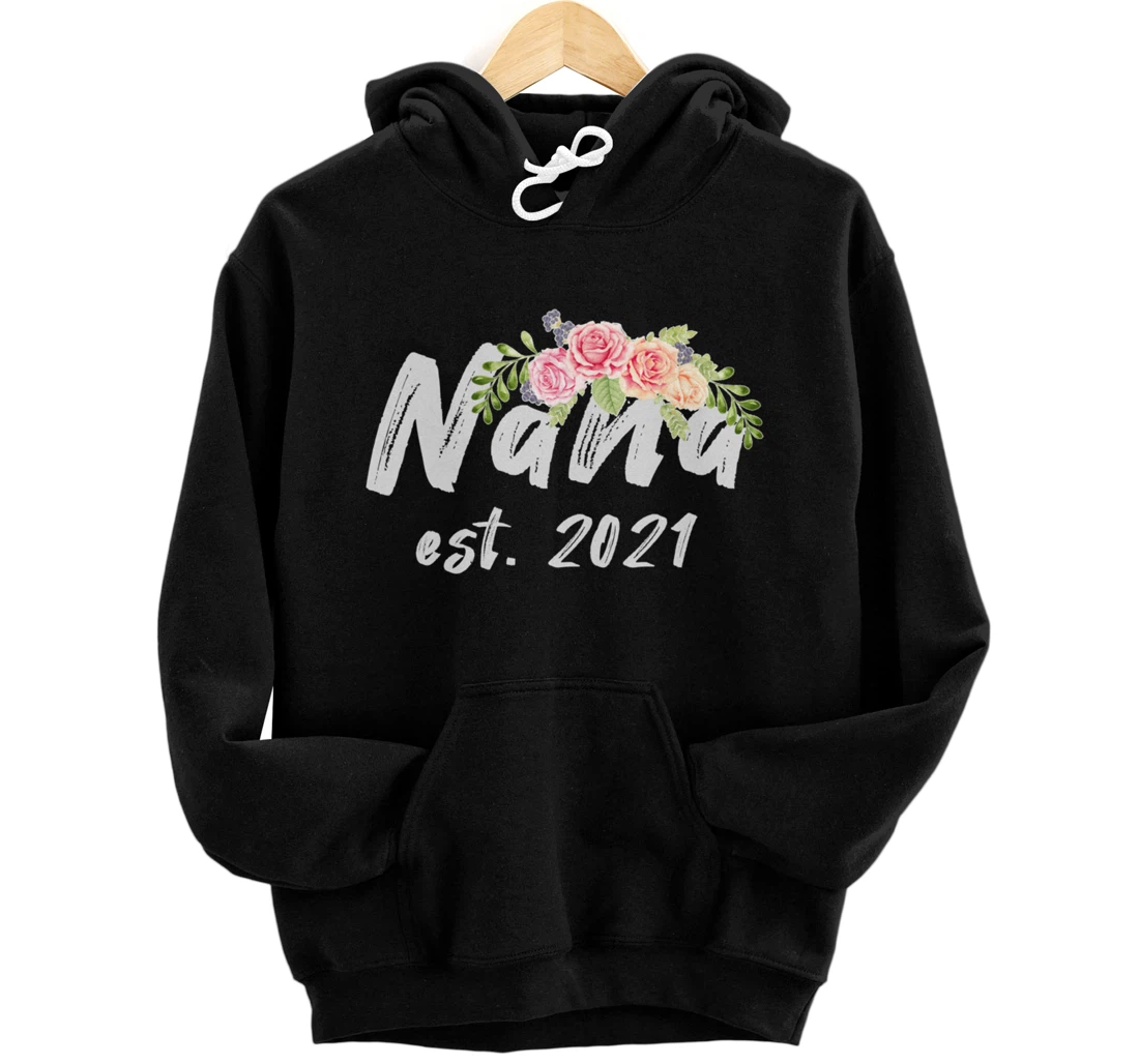 Nana est 2021 Floral Graphics Pullover Hoodie