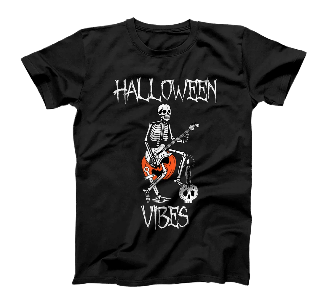 Pumpkin Halloween Vibes Electric Guitar Halloween Costume T-Shirt, Women T-Shirt