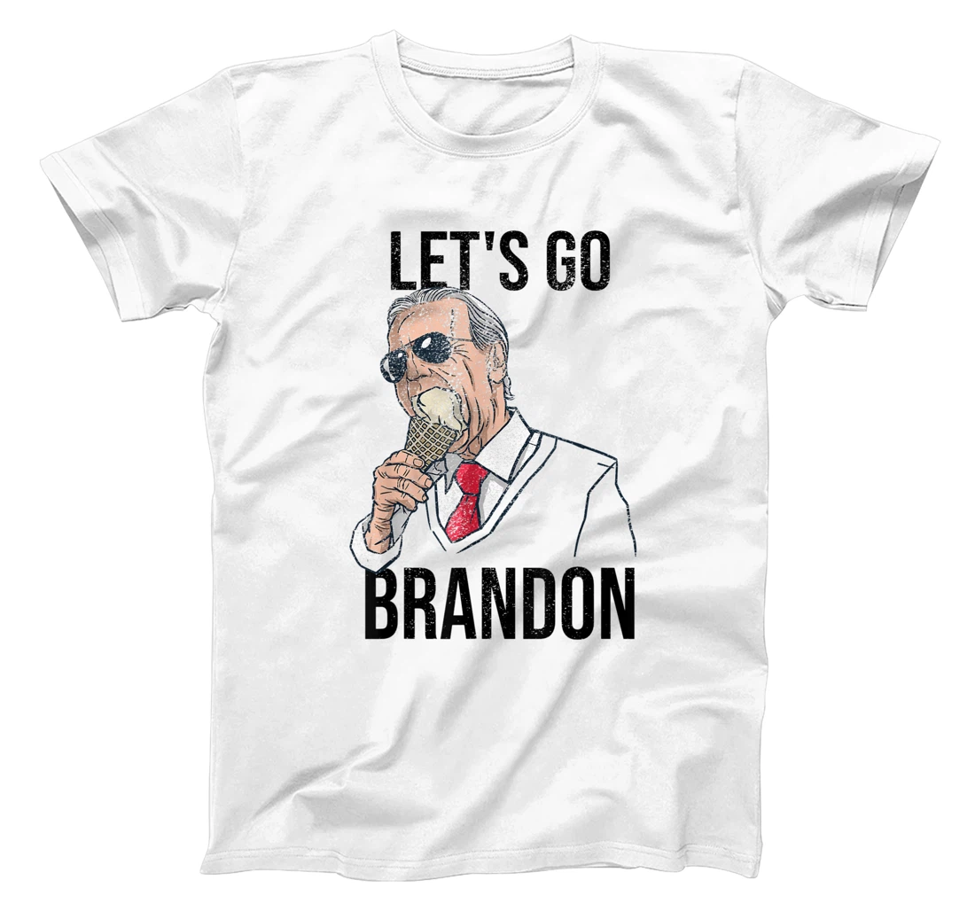 Personalized Let's Go Brandon - Biden Conservative Anti Liberal US Flag T-Shirt, Women T-Shirt